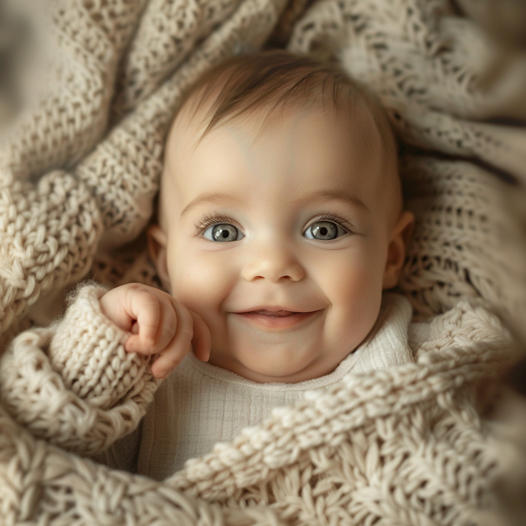 Heartwarming baby portrait