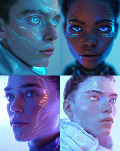 Humanized AI Portrait