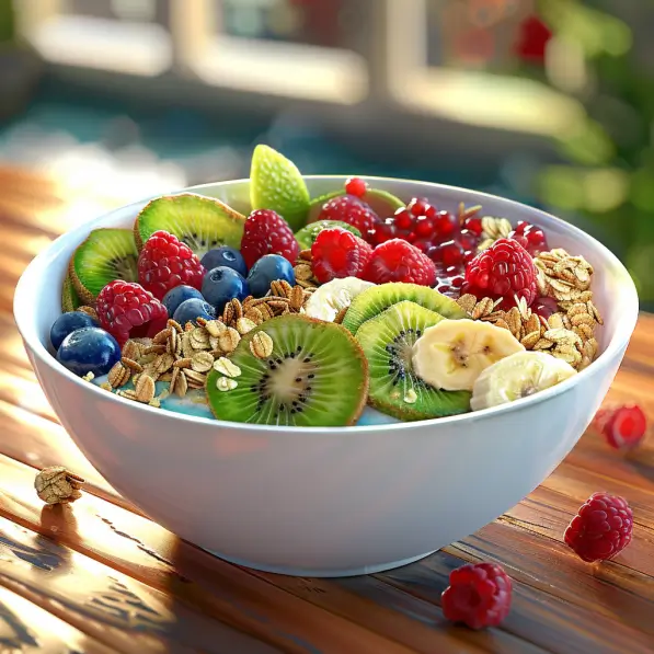 A Vibrant And Colorful Breakfast Bowl